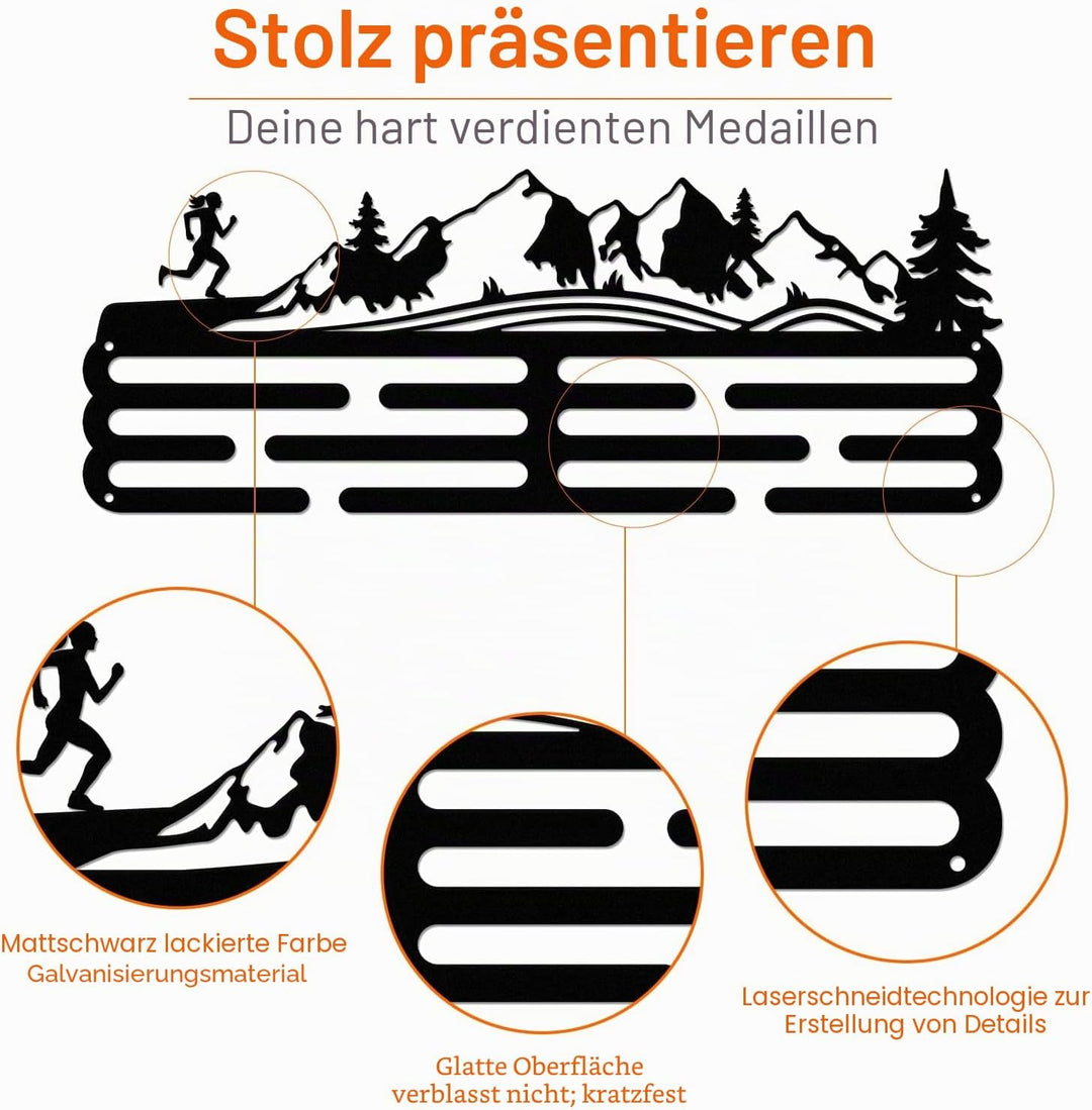 SUPERDANT Laufen Frauen Medaillenaufhänger Display Laufen Medaillenhalter Aufhänger Marathon Medaill