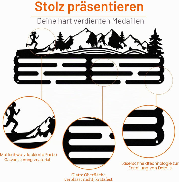 SUPERDANT Laufen Frauen Medaillenaufhänger Display Laufen Medaillenhalter Aufhänger Marathon Medaill