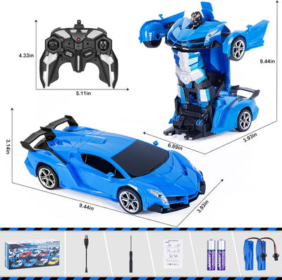 Highttoy Ferngesteuertes Auto für Kinder, 2.4GHz Verformung Roboter RC Auto mit Gestenerfassung, Lic