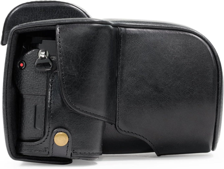 MegaGear Sony Alpha A7S II, A7R II, A7 II (28-70mm) Ever Ready Echtleder Kamera-Case mit Trageriemen