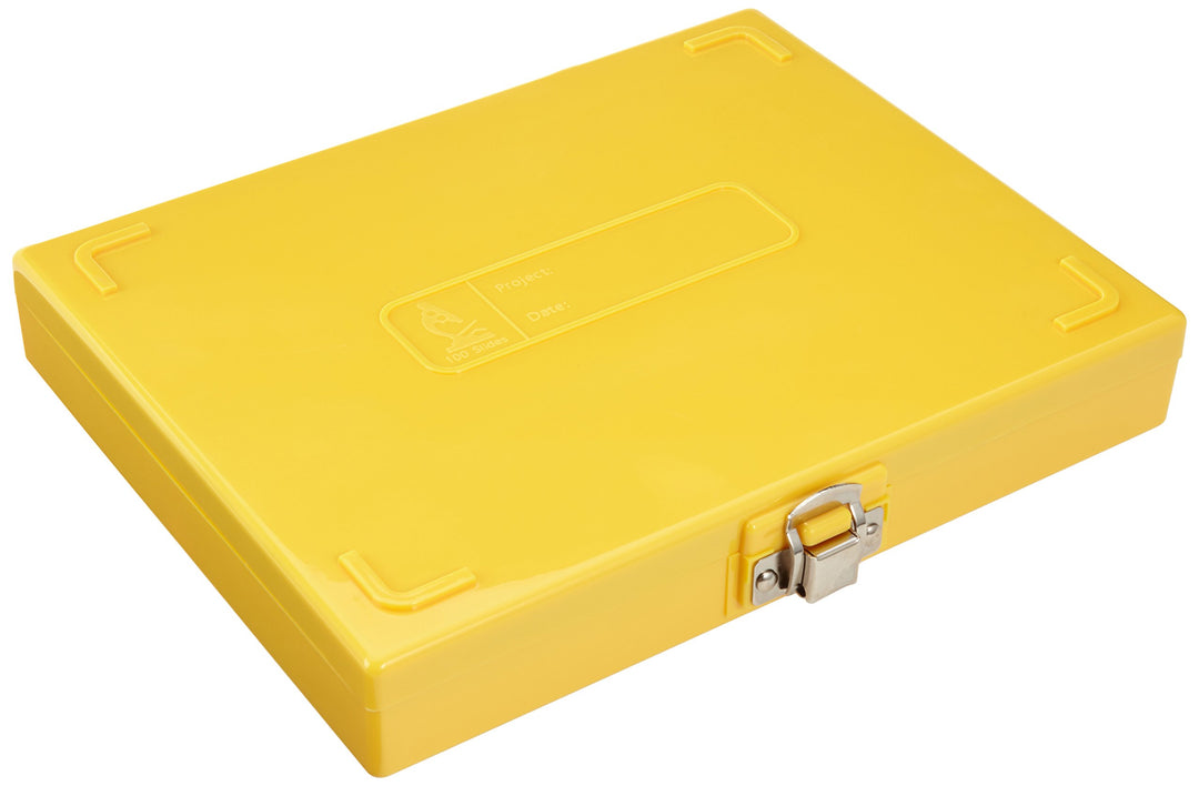 neoLab 2-2437 Objektträger-Kasten für 100 OT, PS, Gelb