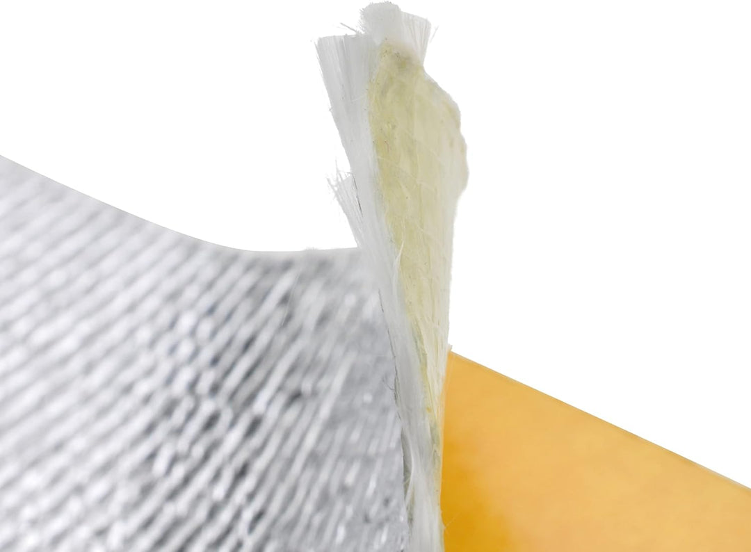 Easyboost Selbstklebender Hitzeschutz Verkleidung 25x20cm Aluminiumbeschichteter Auspuff Endschalldä