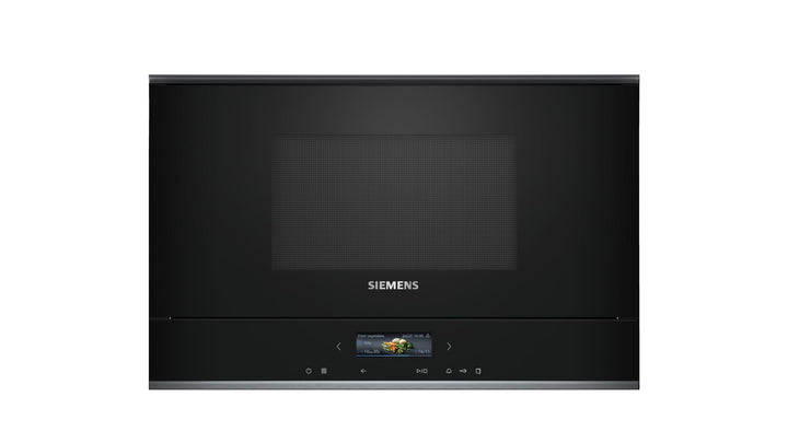 Siemens BE732L1B1 iQ700 Einbau-Mikrowelle, Schwarz, cookControl10 - Automatikprogramme, humidClean P