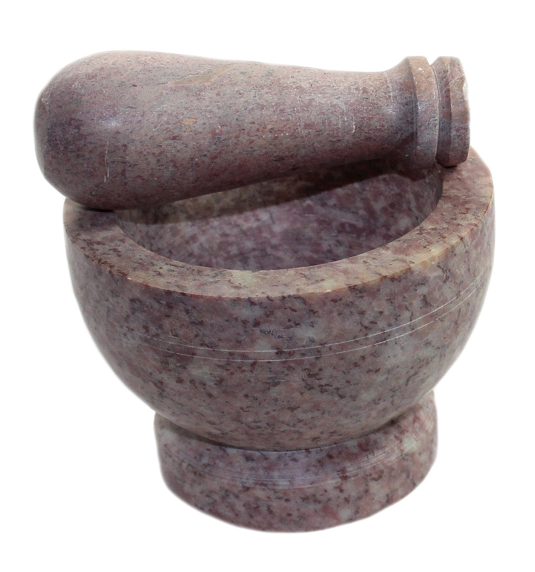 Budawi® Küchen Mörser aus Speckstein | Ø ca. 10 cm Höhe ca. 7 cm | mit Stössel | auch als Räuchergef
