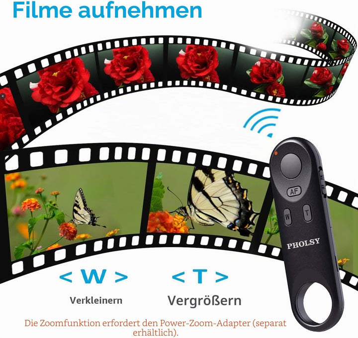 PHOLSY BR-E1 Bluetooth Kamera Fernbedienung Kabellose Fernauslöser Kompatibel mit Canon R7, R100, R1