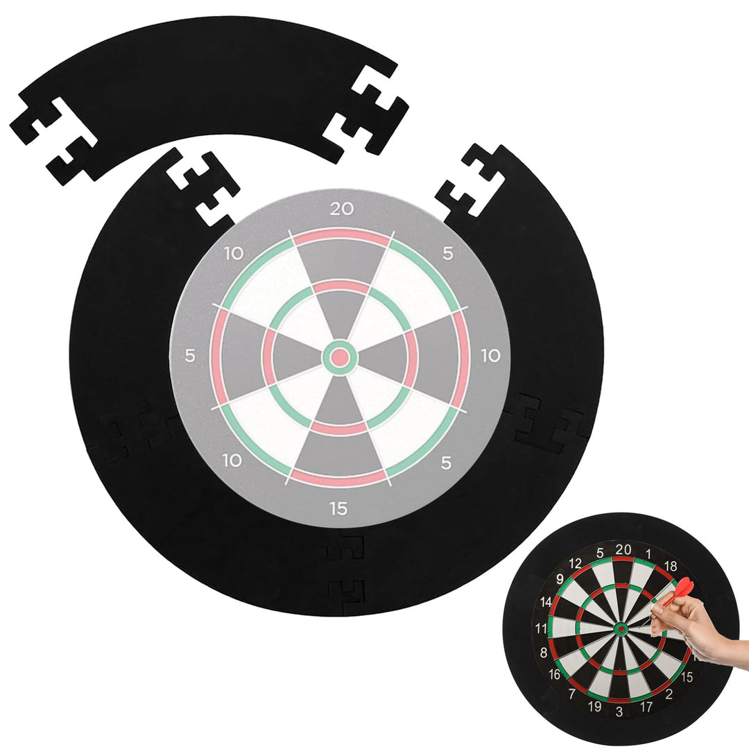 5 Pcs Spleissen Dart Surround Wandschutz, Haltbares Eva Dartboard Surround Innendurchmesser 45cm, Au