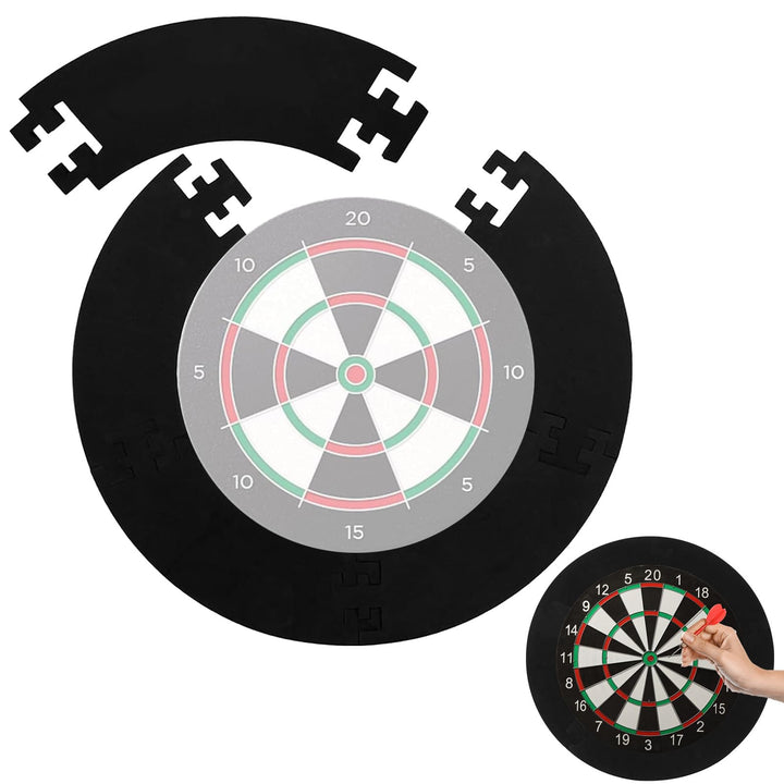5 Pcs Spleissen Dart Surround Wandschutz, Haltbares Eva Dartboard Surround Innendurchmesser 45cm, Au