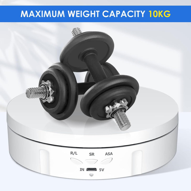 Drehteller Elektrisch, VAYOTOY 360 Grad Drehscheibe Elektrisch 6 Zoll/14,6 cm 10 kg Kleiner Elektris