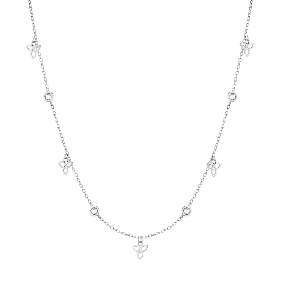 Tamaris Damen Halskette in Silber aus Edelstahl TJ-0001-N-45
