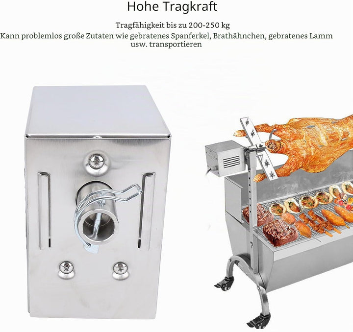 Fabater Rotisserie-Motor, 45 W Universal-Ersatz-Rotisserie-Spiessmotor, Elektrischer Bräter-Grillmot