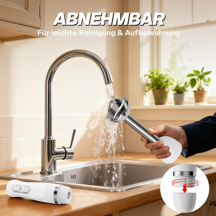 BESROY 1100W Stabmixer Edelstahl, Elektrischer Pürierstab &amp; Hand Blender mit 2 Geschwindigkeitsstufe