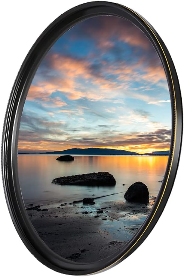Haida 52 mm ND64 Filter, 6 Blenden, Graufilter, mehrfach beschichtet, Objektivfilter mit goldenem Au