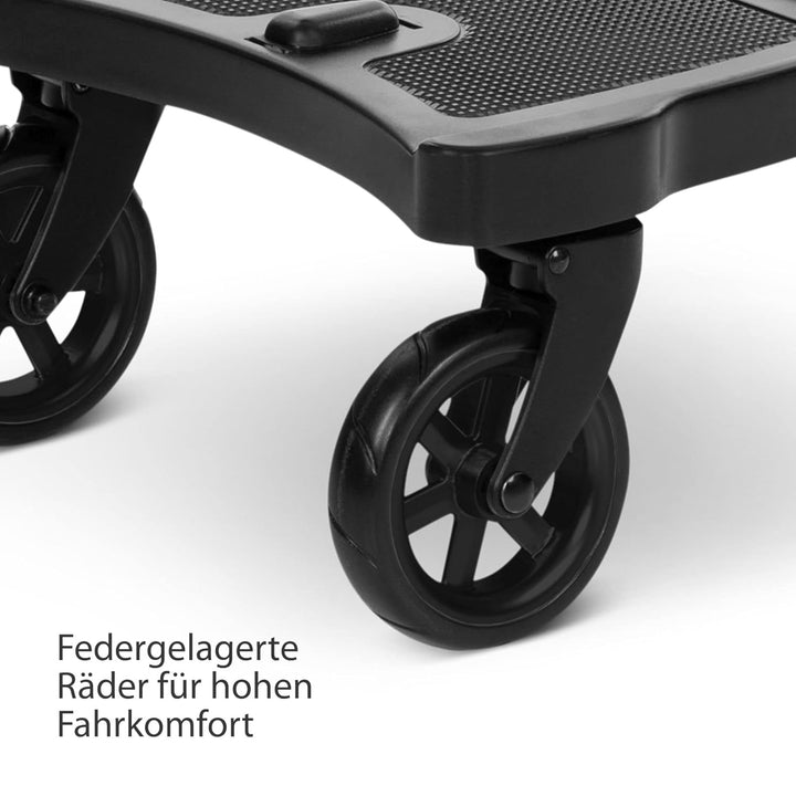 Set ABC Design Trittbrett Kiddie Ride On 2 mit Stoffwindel von Kinderhaus Blaubär | Mitfahrbrett uni