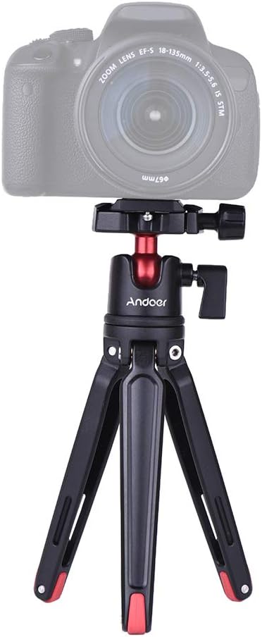 Andoer Mini Handfläche Reise-Stativ mit Kugelkopf für Canon Nikon Sony Dslr Mirrorless Mini-Kamera S