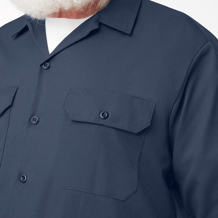 Dickies Herren Langarmshirt Langarm Hemd 56 Marineblau, 56 Marineblau