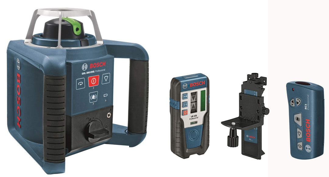Bosch Professional Rotationslaser GRL 300 HVG (grüne Laserlinie, Laserempfänger LR 1 G, Arbeitsberei