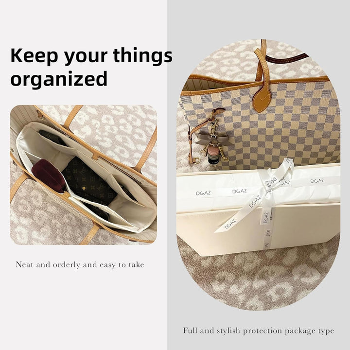 DGAZ Seide Handtasche Organizer für LV Neverfull PM/MM/GM, Taschenorganizer Tasche in Tasche Organiz