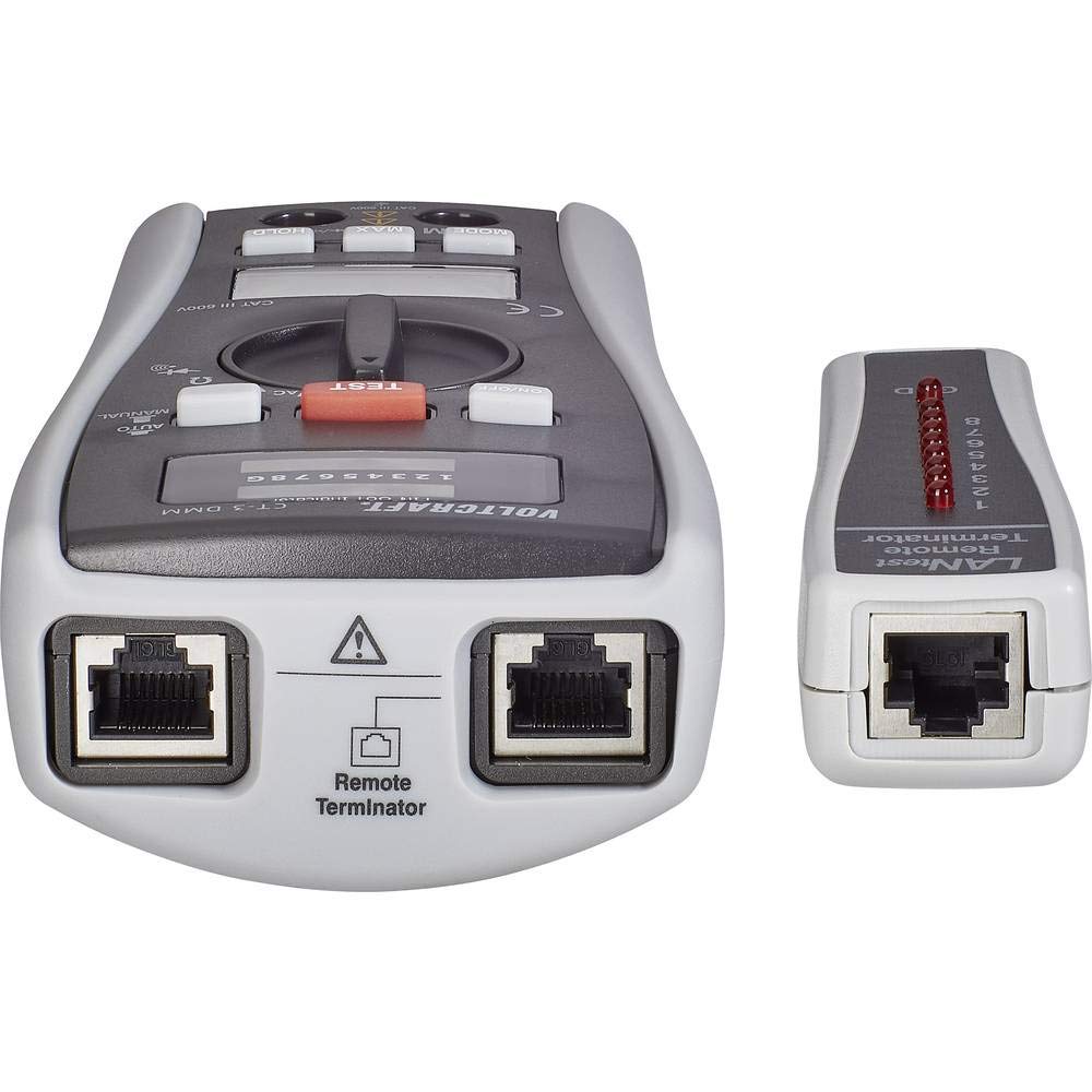 Kabeltester CT-3 DMM VOLTCRAFT CT-3 DMM Geeignet für BNC, RJ11 und RJ45