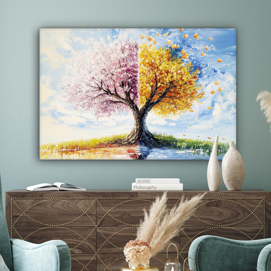 MuchoWow© Leinwandbild Gross 120x80 cm XXL Dekoration Wohnzimmer Bilder Pictures Wall Decoration Liv