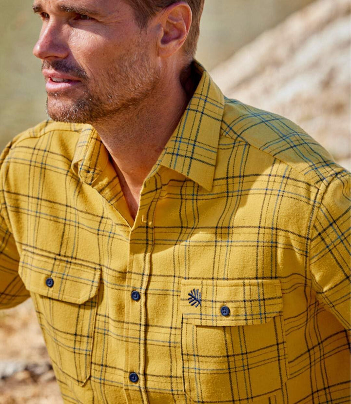 ATLAS FOR MEN - Kariertes Hemd aus Flanell - Langärmelig - Verfügbar in grossen Grössen von M bis 5X