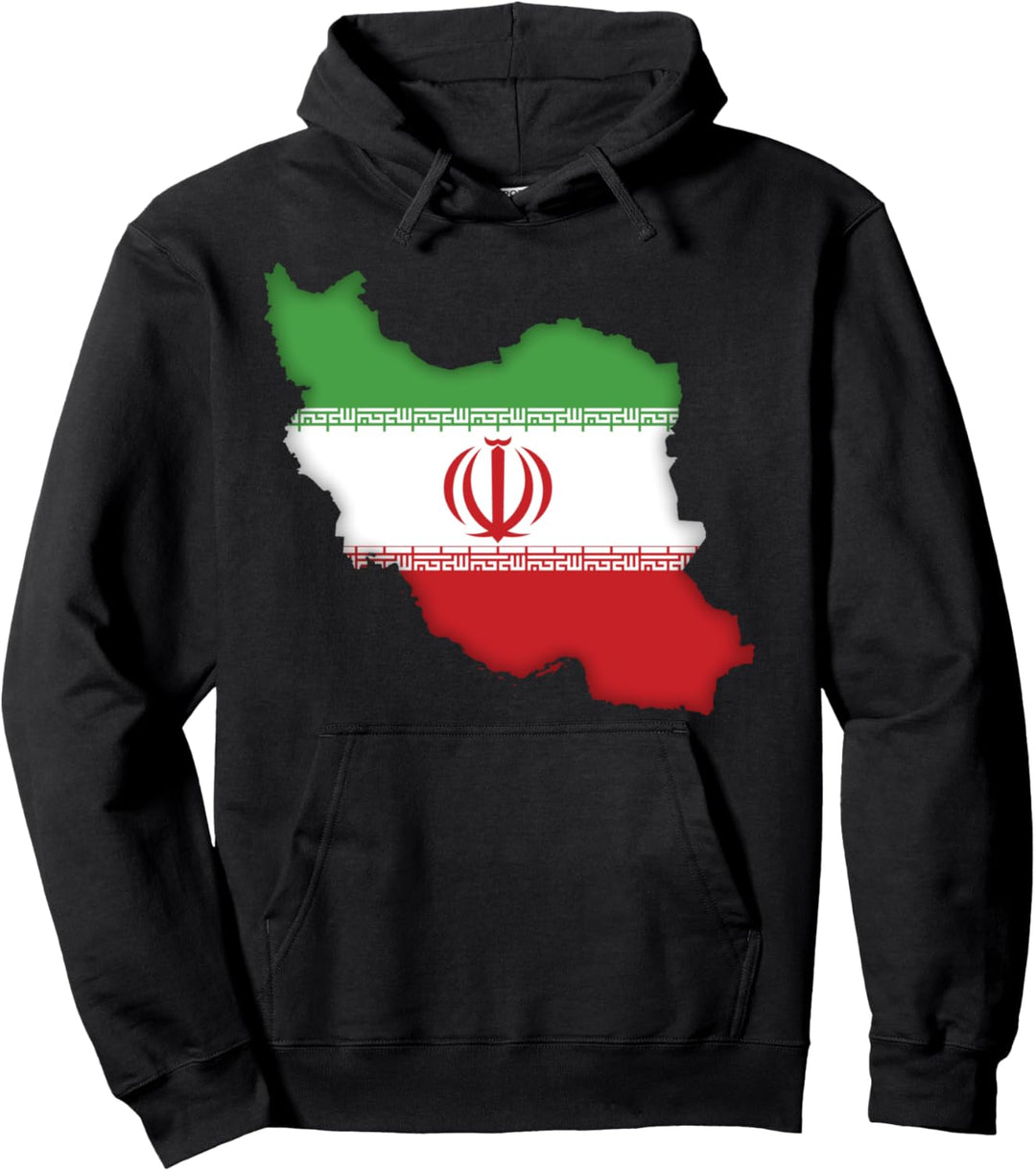 Iranische Wurzeln Flagge Iran Landkarte Persisch Stolz Pullover Hoodie