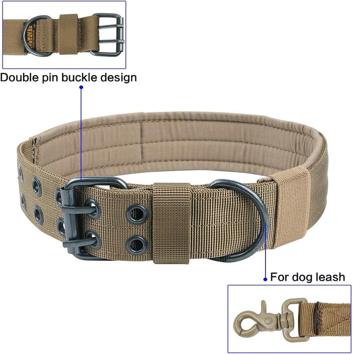 EXCELLENT ELITE SPANKER Militär-Hundehalsband Taktisches Hundehalsband Mit D-Ring Verstellbares Hund