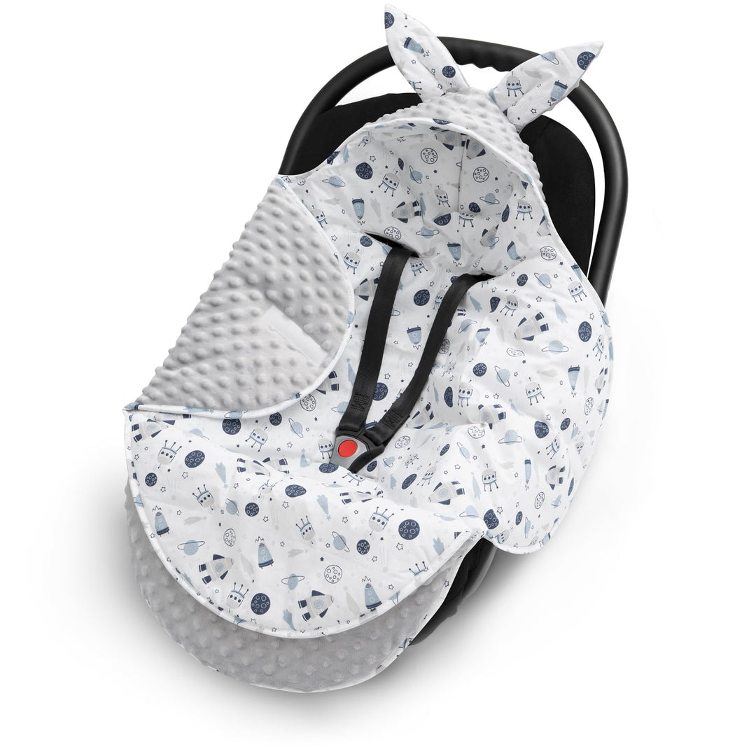 ELIMELI EINSCHLAGDECKE für Babyschale - Baby Winter Decke für Autositz, Buggys und Kinderwagen mit F