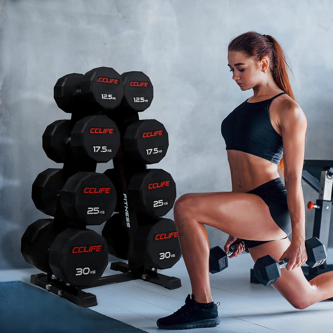 CCLIFE Kurzhantel Rack Professional Hantelständer Hantelablage 300kg Belastbarkeit Hantelständer