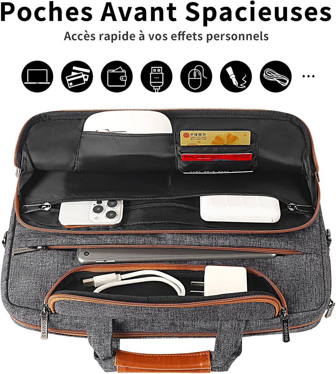 DOMISO Wasserdichter Laptop Schutztasche mit Schultergurt für Ultrabook /Chromebook /Netbook /Samsun