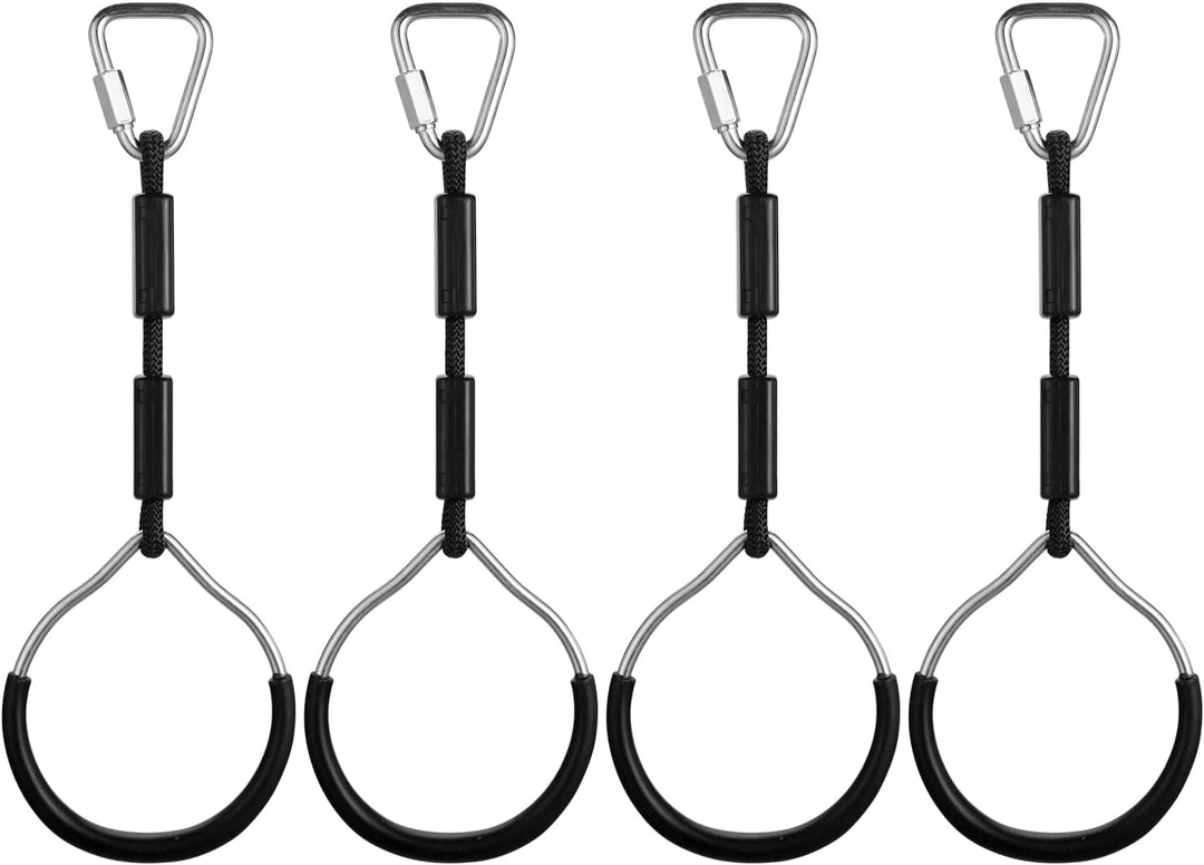 4 Stück Kinder Klettern Ringe, PELLOR Multifunktions turnringe Kinder Trapeze Schaukel mit Kunststof