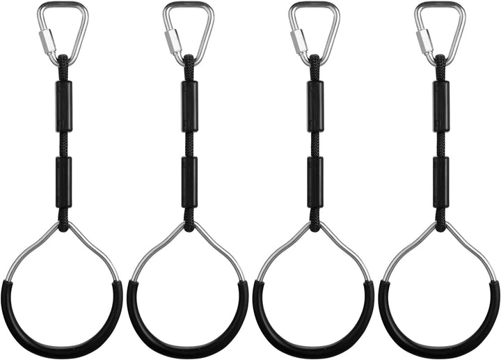 4 Stück Kinder Klettern Ringe, PELLOR Multifunktions turnringe Kinder Trapeze Schaukel mit Kunststof