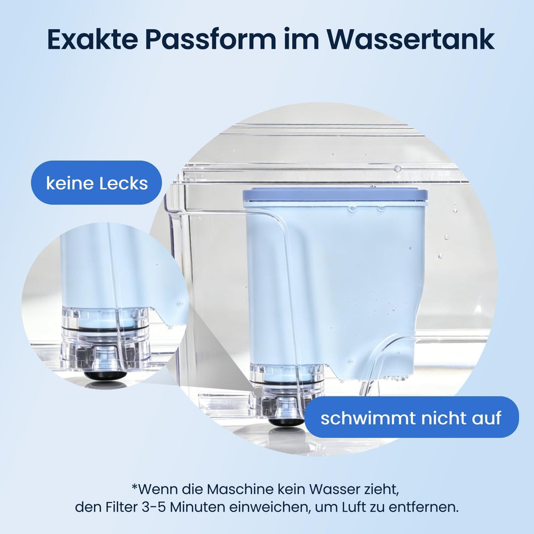 6 x GLACIER FRESH Ersatzwasserfilter Kompatibel mit Philips® AquaClean® CA6903/10, CA6903/22, 6