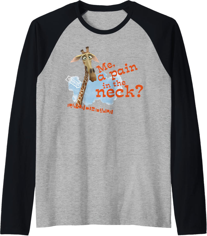 Madagascar Melman Pain In The Neck Text Poster Raglan