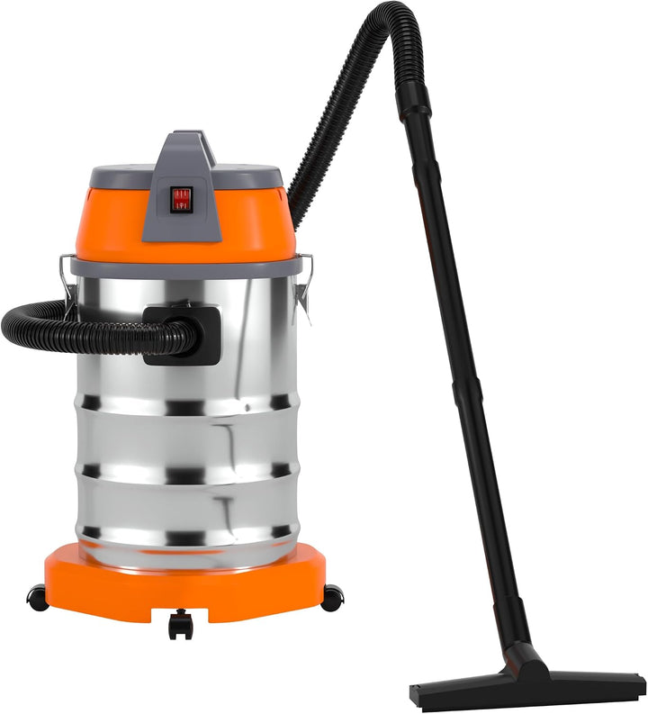 Für Haushalt 3200W Nass- und Trockenstaubsauger, 35L Edelstahlbehälter, HEPA-Filter, 23kPa Saugkraft