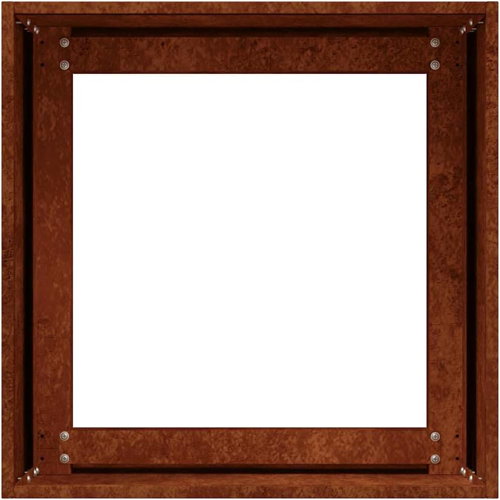 ACAGALA Pflanzkübel Metall 40x40x40 cm, Quadrat Garten Hochbeet in Offenes Bodendesign, Blumentopf a