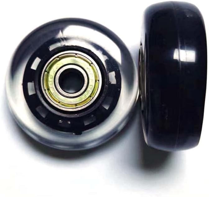 LOTOWELZON 2 x Ersatzräder für Gepäckkoffer, 50/64/70/75/84/90 mm Gummi-Inline-Rollschuhe mit 8 mm A