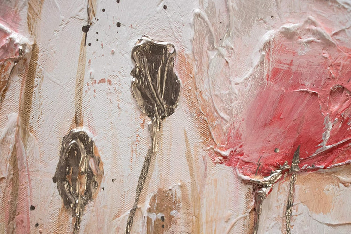 YS-Art Abstrakt Acryl Gemälde auf Leinwand April handgemalt Wandbilder Wohnzimmer modern Wohndekor B