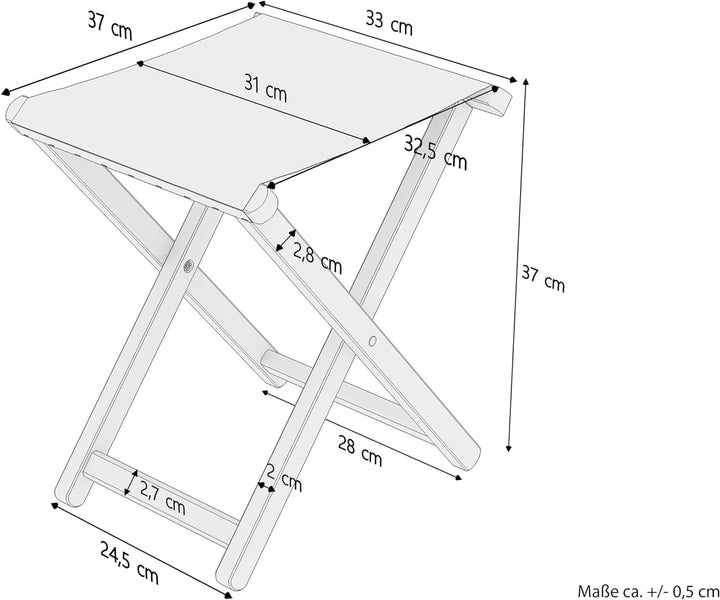 Erst-Holz Klappbarer Gartenstuhl X-Stuhl dunkel mit grünem Stoff V-10-216-04, Stühle:Einzelstück mit