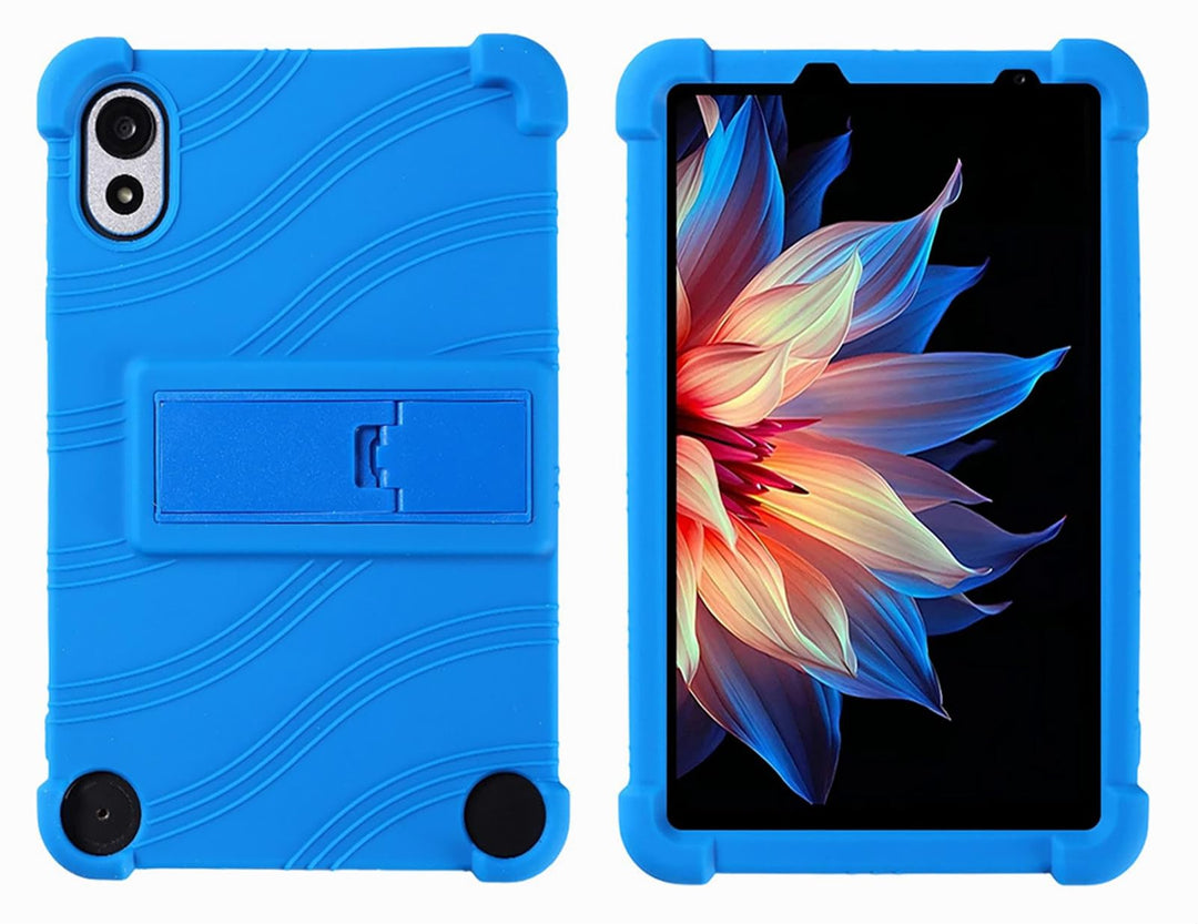GIOPUEY Hülle Kompatibel mit Blackview ZENO 1 8inch - mit Ständer - Weiche TPU Silikon Schutzhülle -