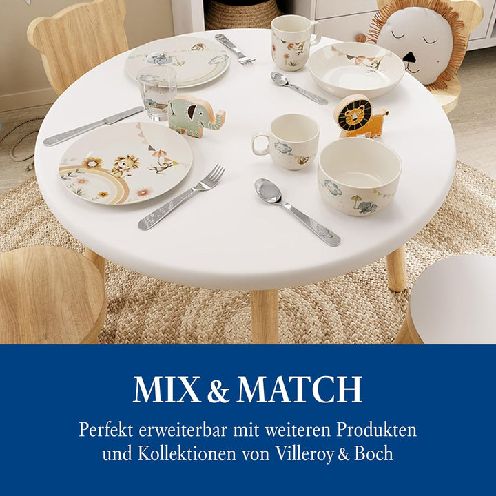 Villeroy & Boch – Boho kids Roar like a lion Kindergeschirr Set 7tlg., Kindergeschirr Porzellan und