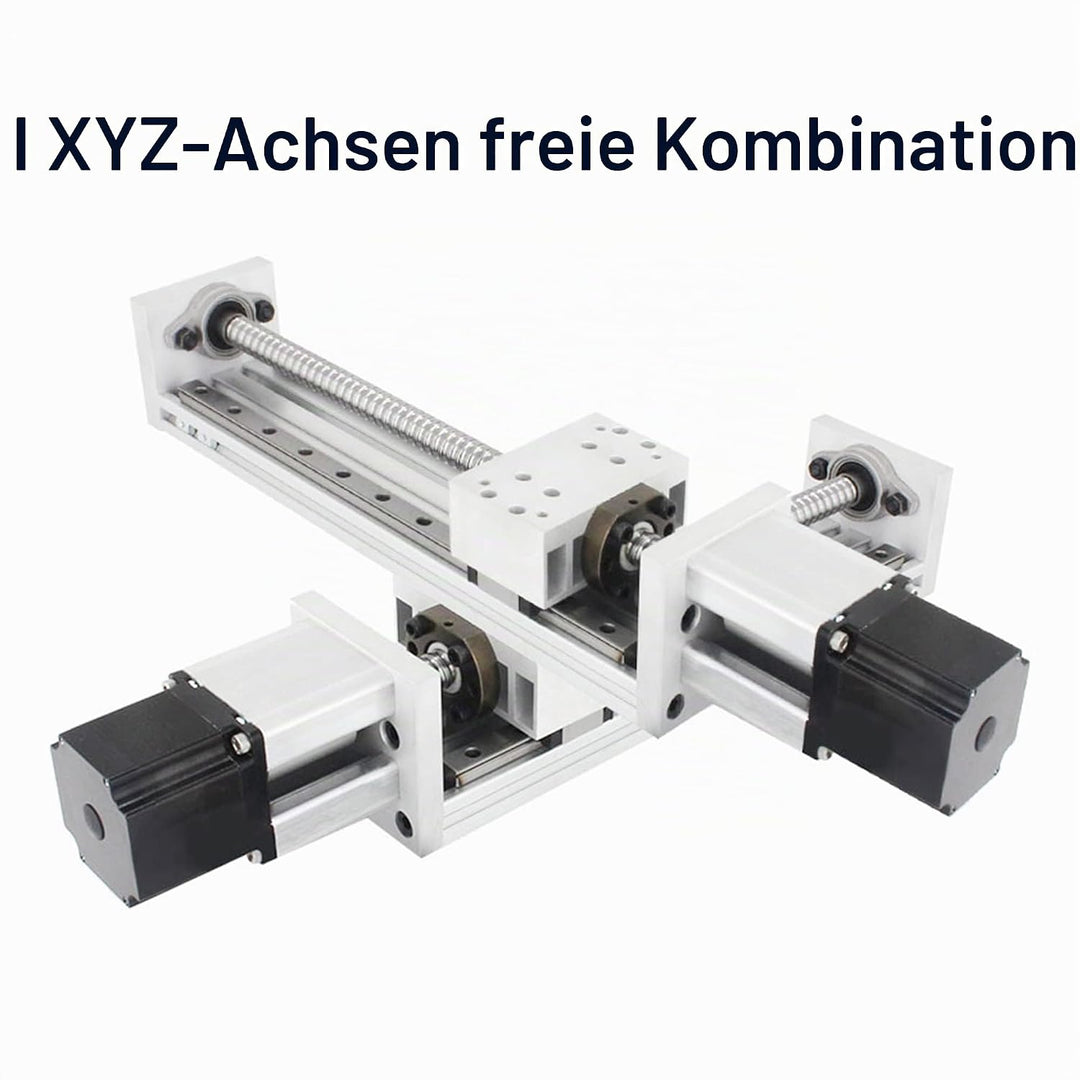 RATTMMOTOR Lineartisch-Aktuator,CNC Linearantrieb Effektiver Hub 300mm Linearführung Mini CNC Linear