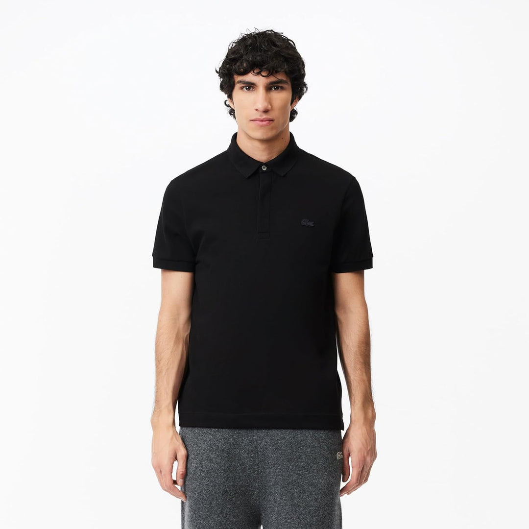 Lacoste Herren Short Sleeve Regular Fit Soild Polo Polohemd S Black (031), S Black (031)