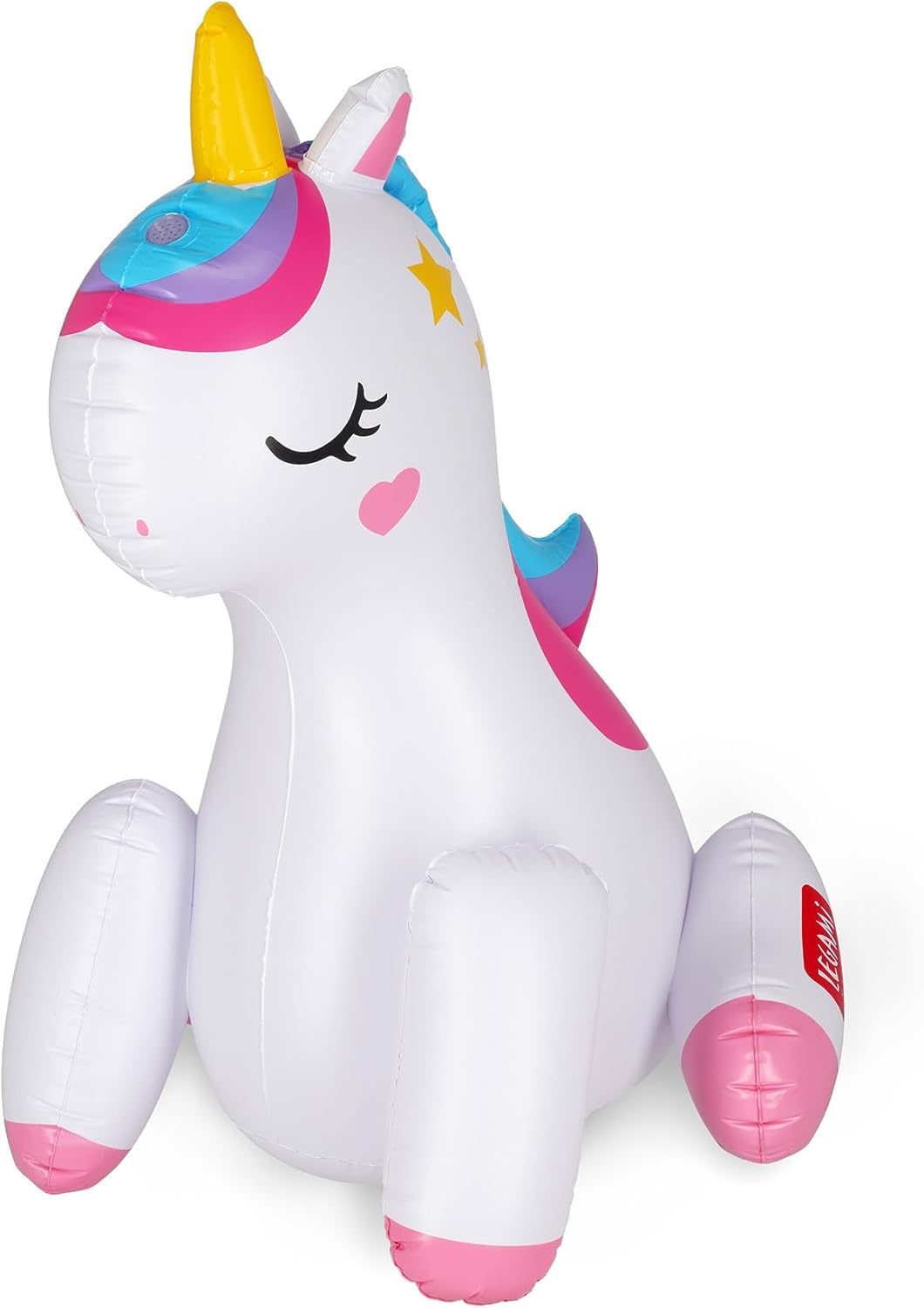 Legami - Aufblasbares Spiel mit Wasserspritzer - Inflatable Sprinkler, Einhorn spritzt Wasser, ideal