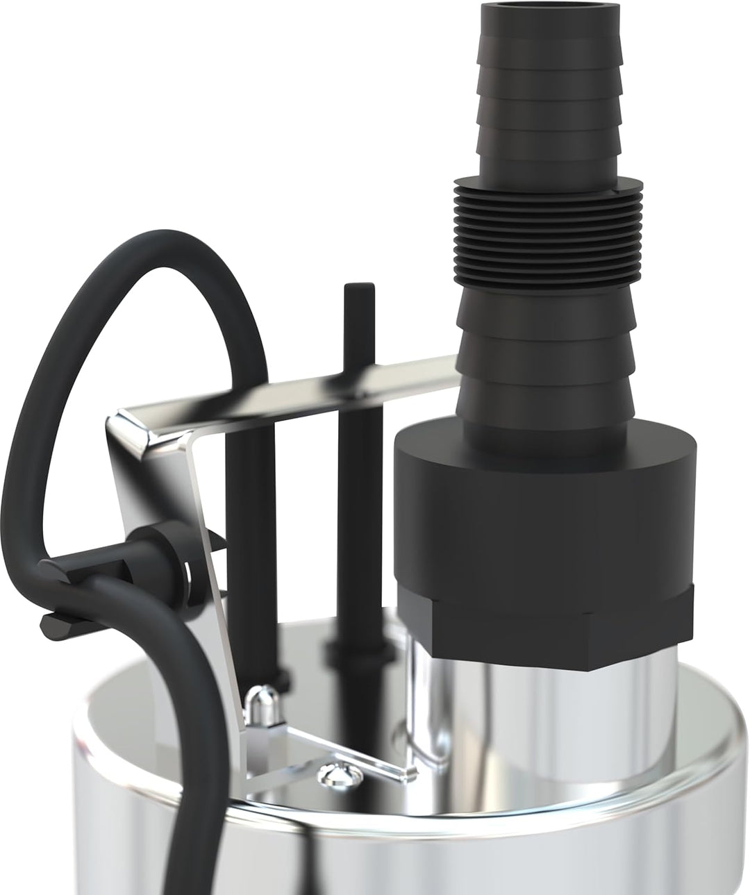 Güde 94606 GFS 4000 INOX Flachsaugerpumpe Tauchpumpe (400W, 700 l/h Fördervolumen, IG 1 ½“ Anschluss