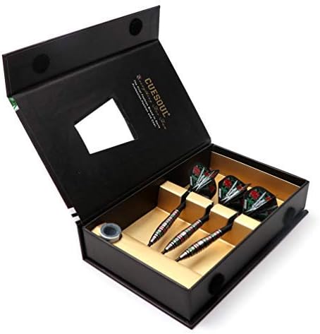 CUESOUL Jazz-Metal 21/23 / 25g Stahlspitze 90% Wolfram Dart Set mit integrierten ROST Flights CSJM-J