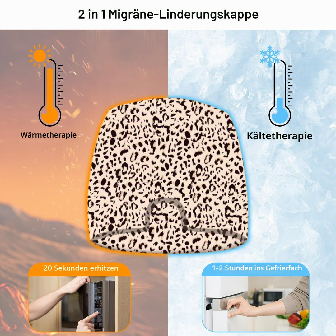 my novel things 2 Stück Migräne Maske und Augenmaske Kühlend, Migräne Kühlmaske, Migraine Relief Cap