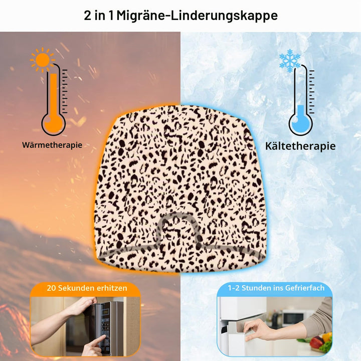 my novel things 2 Stück Migräne Maske und Augenmaske Kühlend, Migräne Kühlmaske, Migraine Relief Cap