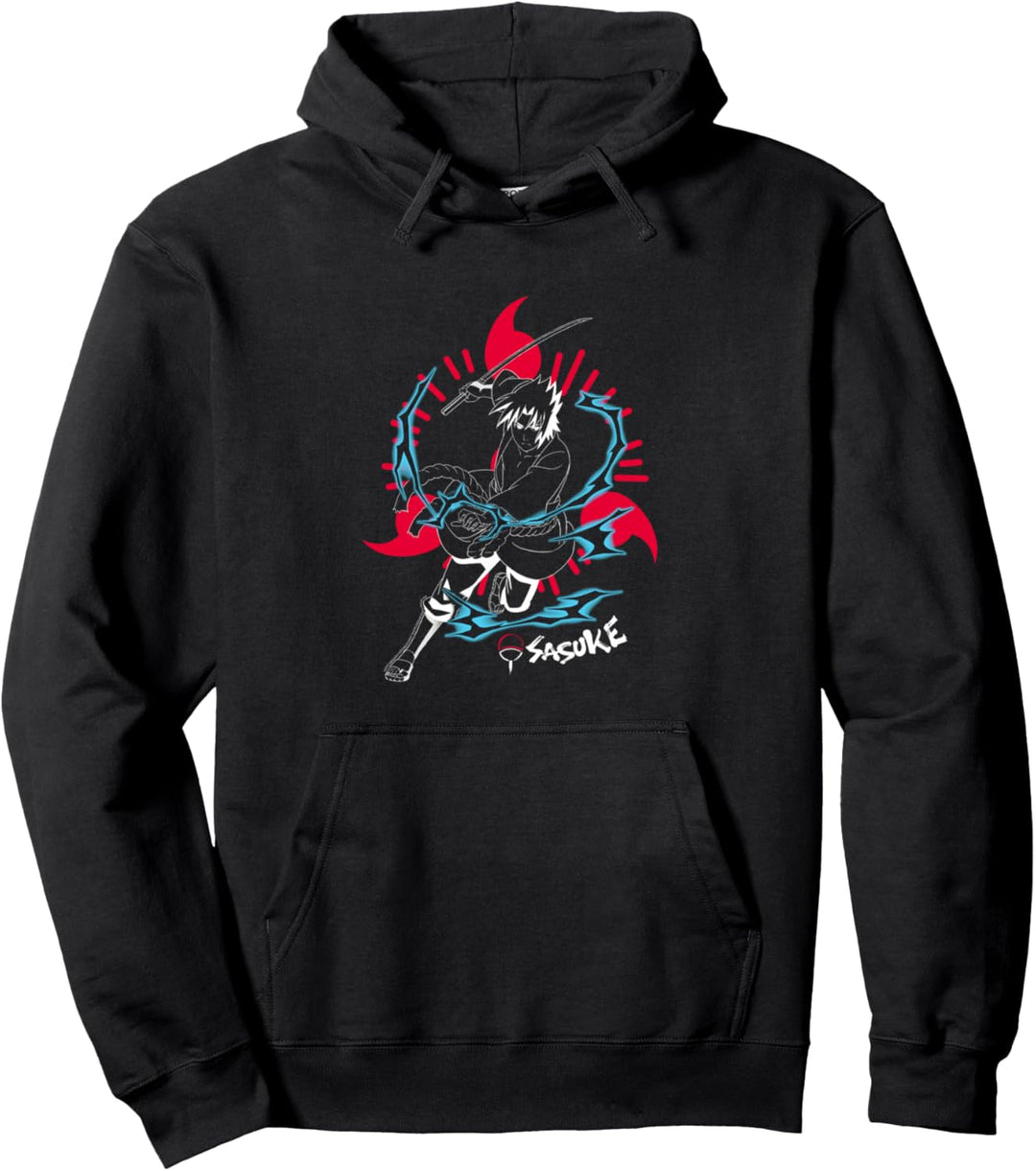 Naruto Shippuden Sasuke Invertiert mit Sharingan Pullover Hoodie