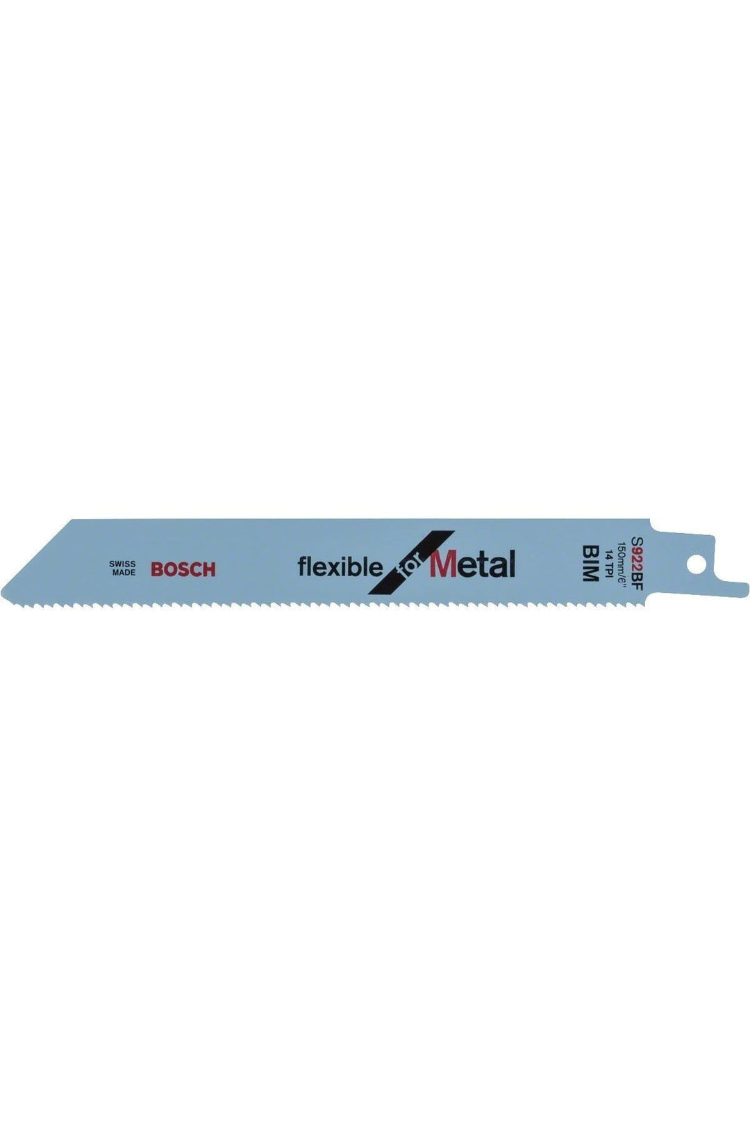 Bosch Professional 100 Stück Säbelsägeblatt S 922 BF Flexible for Metal (für Metall, 150 x 19 x 0,9