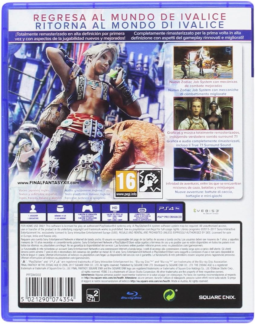 Final Fantasy XII: The Zodiac Age - Edizione Day One - PlayStation 4